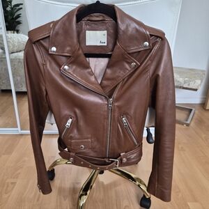 Aritzia Wilfred Free Leather Jacket, Sz S